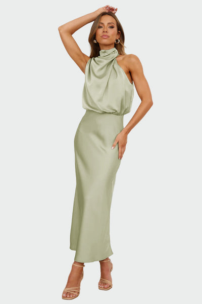 Κομψό Φόρεμα με Ανοιχτή Πλάτη