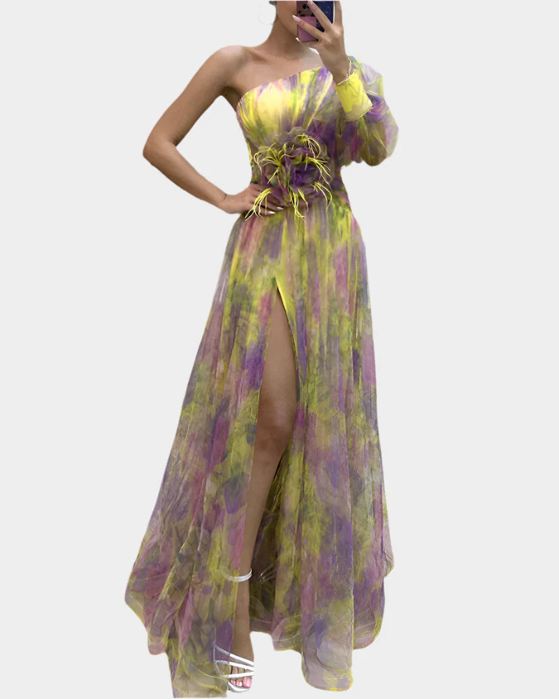 Ρομαντικό Φόρεμα με Άνοιγμα