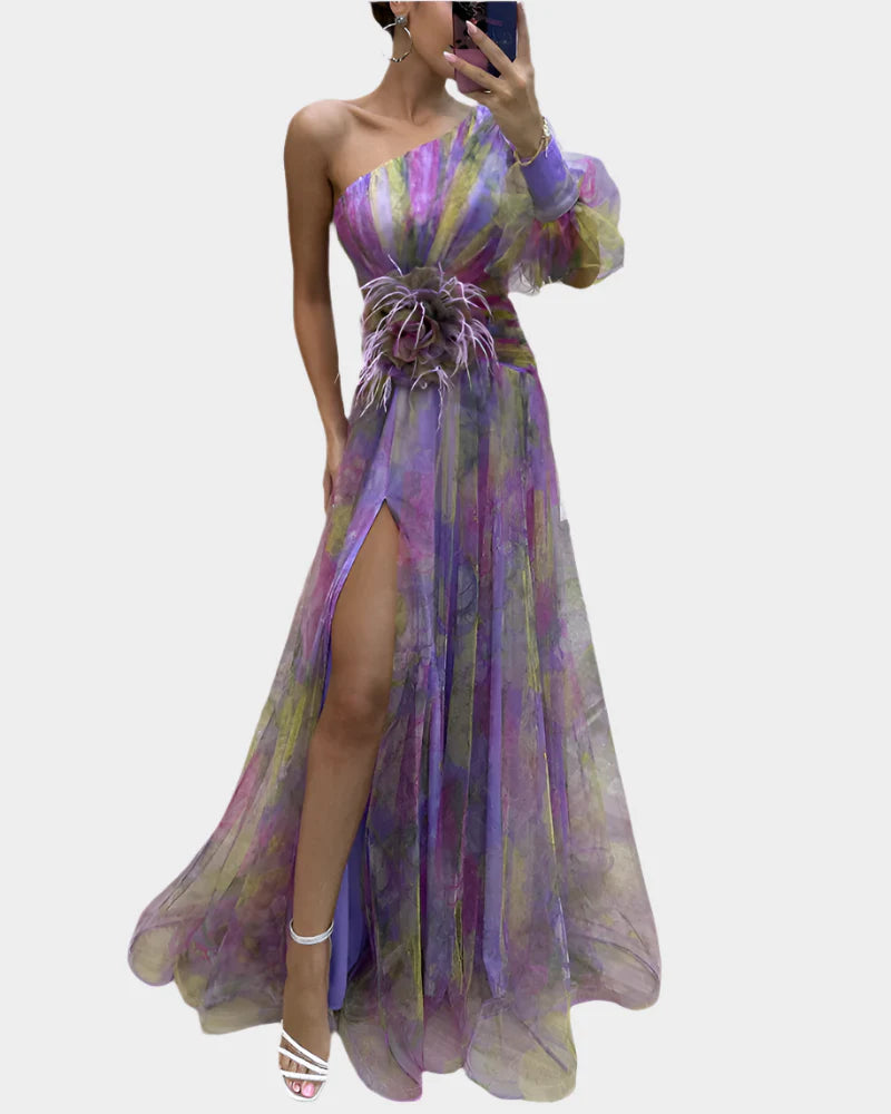 Ρομαντικό Φόρεμα με Άνοιγμα