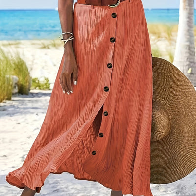 Ημιδιάφανη Μίντι Φούστα με Άνοιγμα