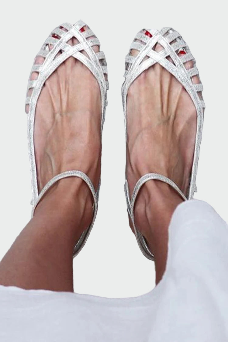 Τζιάδα | Πλεκτές Μπαλαρίνες με Λουράκι