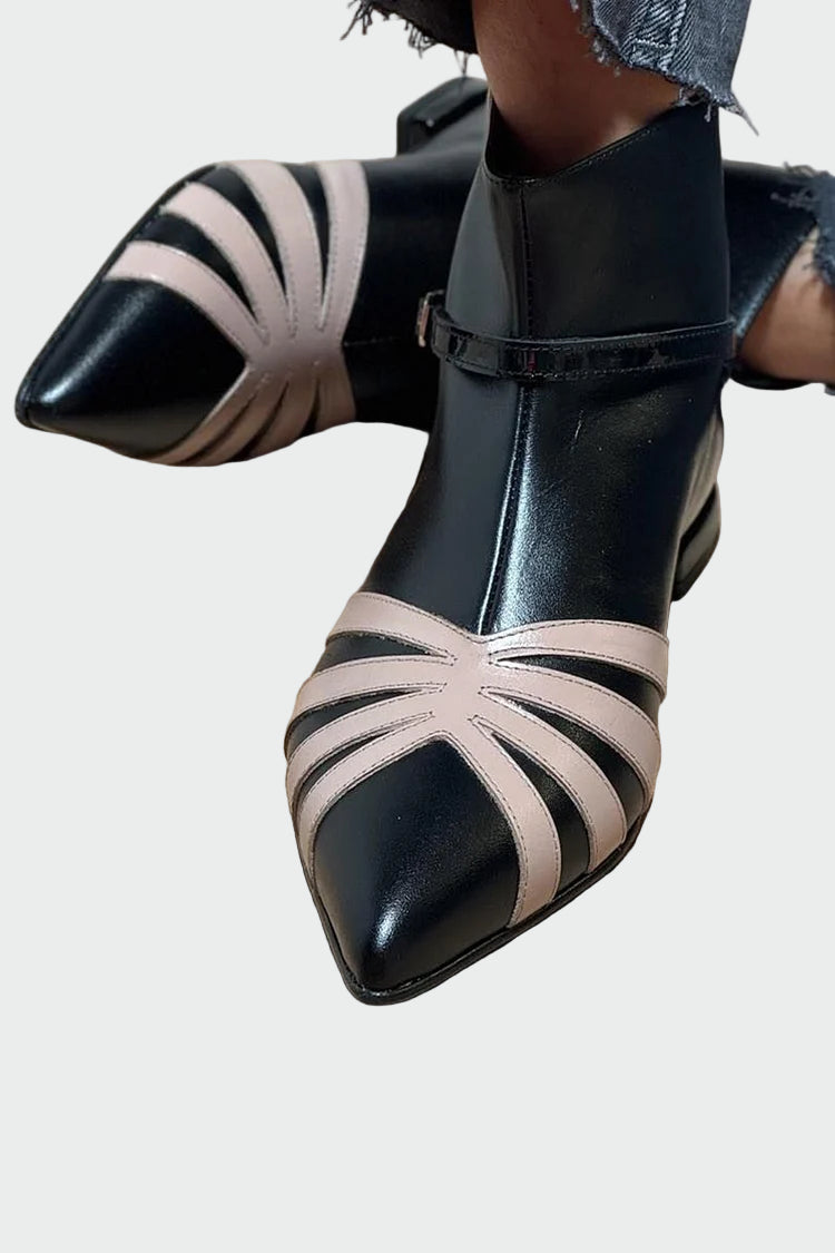 Γεωμετρικό μποτάκι με μυτερή μύτη