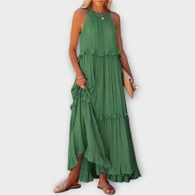 Φόρεμα με Λεπτές Τιράντες και Κομψή Γραμμή