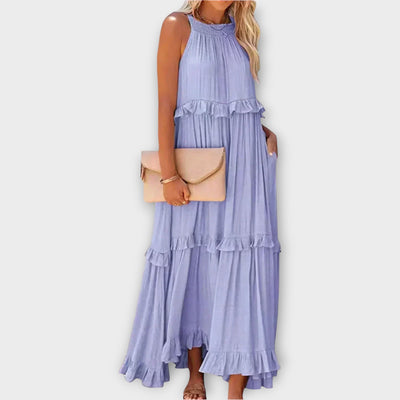 Φόρεμα με Λεπτές Τιράντες και Κομψή Γραμμή