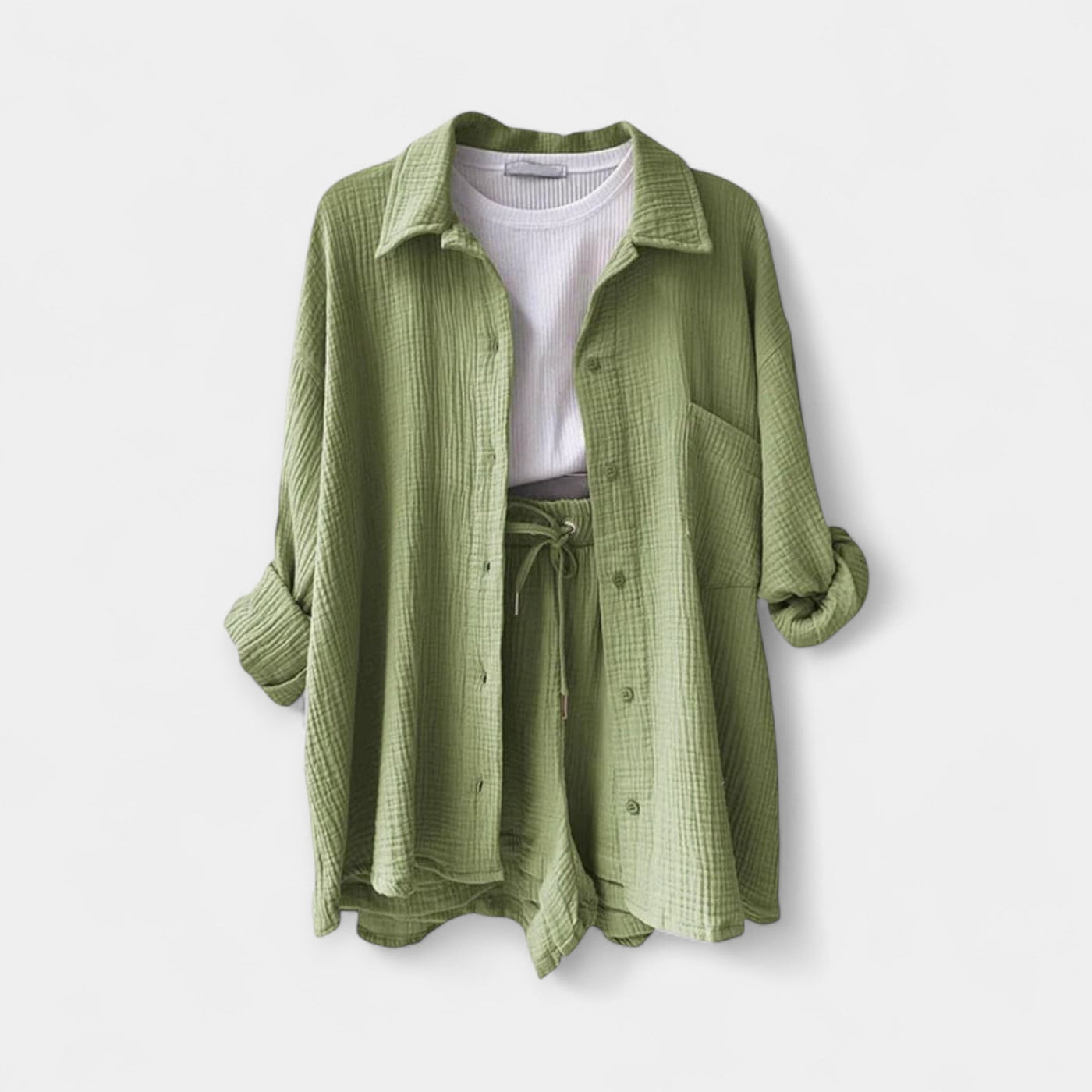 Δίχρωμο Καλοκαιρινό Σετ Τοπ και Σορτς