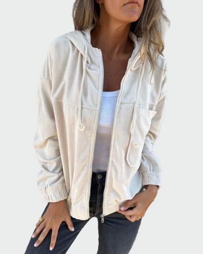 Σακάκι σε Μπελούδινη Ύφη με Ραβδώσεις