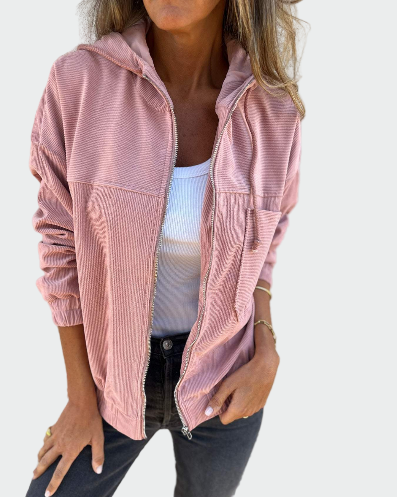 Σακάκι σε Μπελούδινη Ύφη με Ραβδώσεις