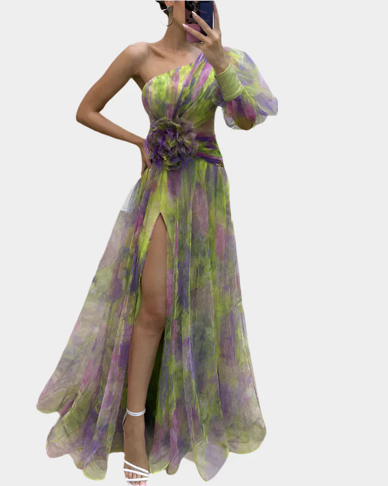 Ρομαντικό Φόρεμα με Άνοιγμα