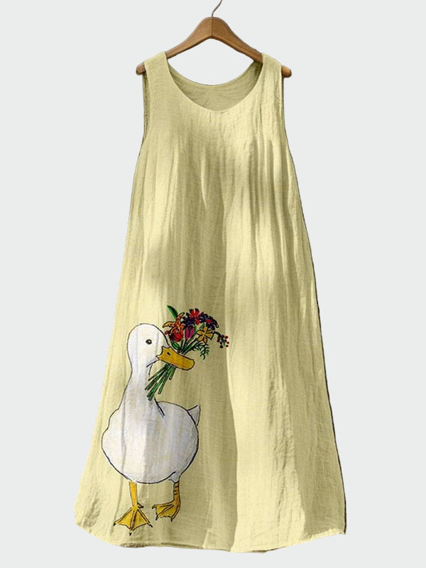 Φόρεμα Μοτίφ Πάπιας