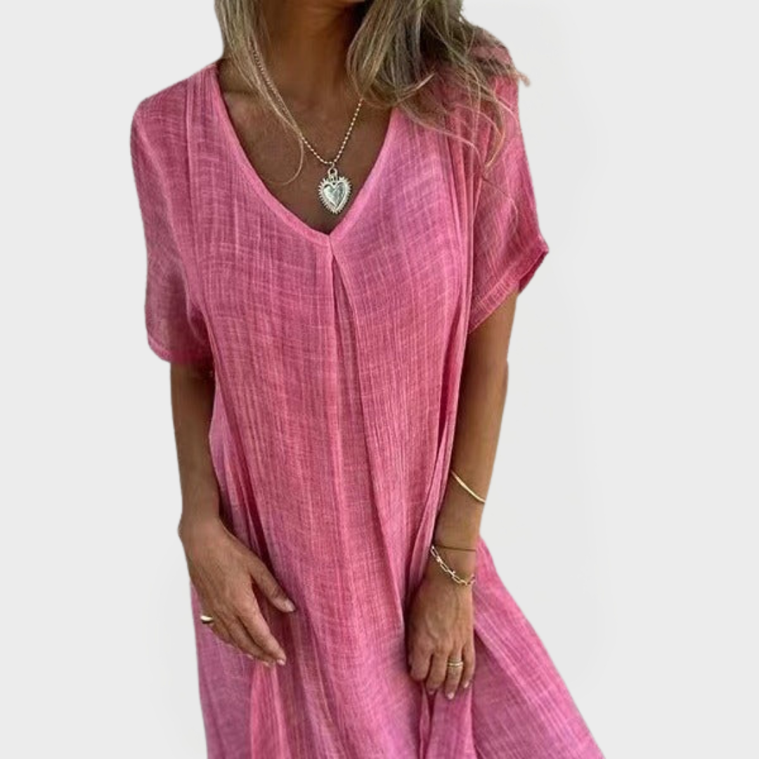 Φόρεμα με V-Λαϊμόκοψη