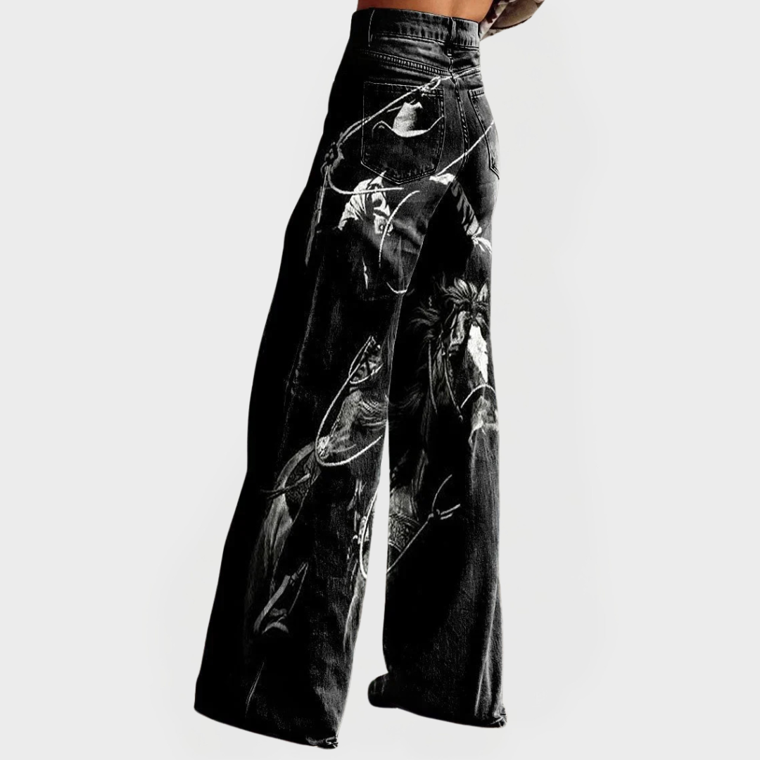 Στιλάτο Άνετο Τζιν με Μοτίβο