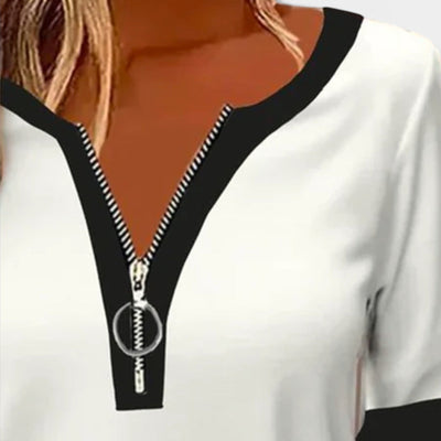 Μπλούζα Μακρυμάνικη με Φερμουάρ