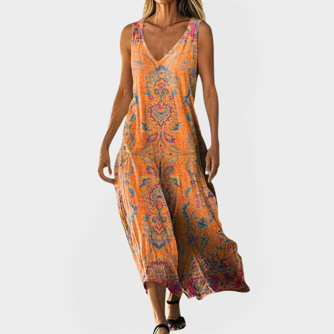 Βίντατζ Φόρεμα με Εθνικό Σχέδιο