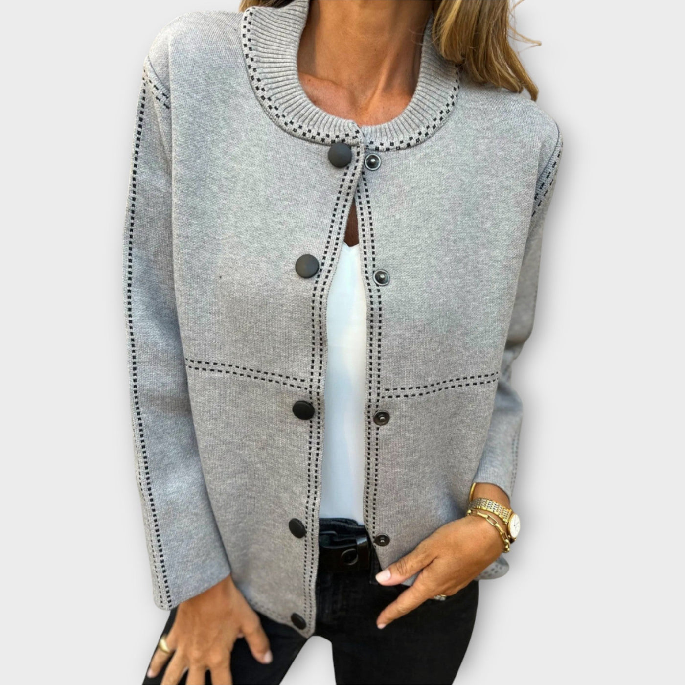 Κομψό Σακάκι με Διακριτικές Λεπτομέρειες 