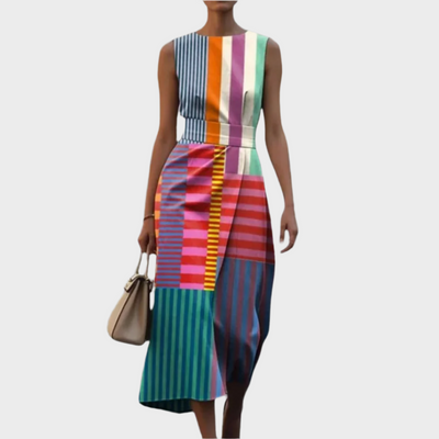 Φόρεμα χωρίς Μανίκια με Σχέδιο