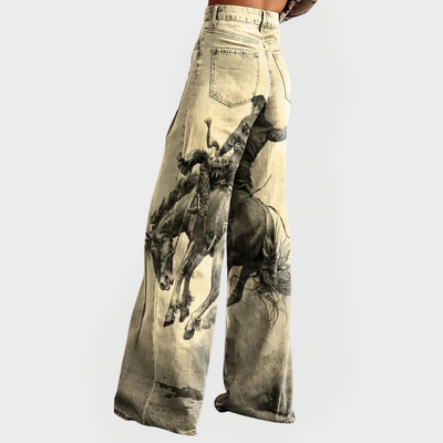 Άνετο Τζιν με Φαρδιά Μπατζάκια και Χαλαρή Εφαρμογή