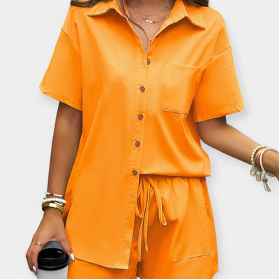 Άνετο Σετ με Πουκάμισο και Σορτς