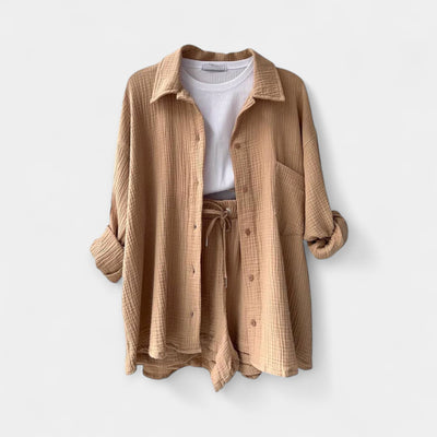 Δίχρωμο Καλοκαιρινό Σετ Τοπ και Σορτς