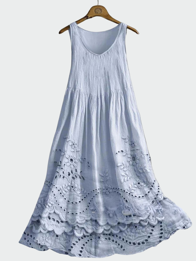 Φόρεμα με Αγγλική Δαντέλα