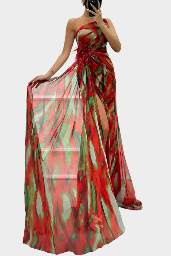 Χρωματιστό Αέρινο Φόρεμα