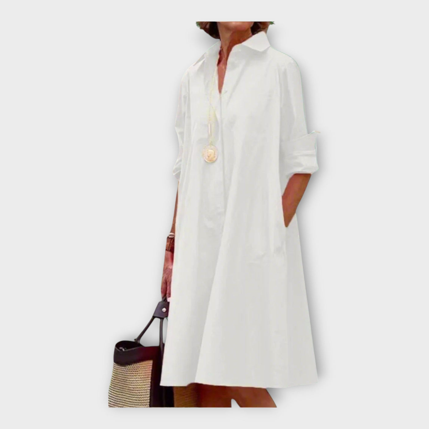 Χειροποίητο Φόρεμα με Γεωμετρικό Σχέδιο