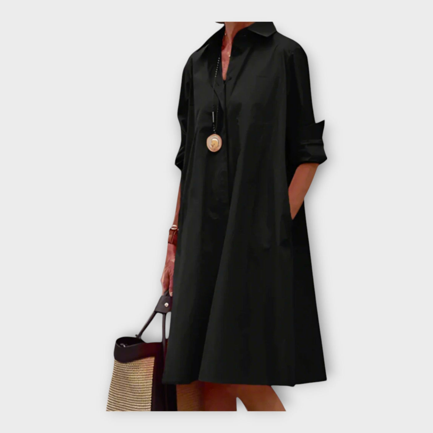 Κομψό Φόρεμα Πόλο από Πριμιούμ Ύφασμα