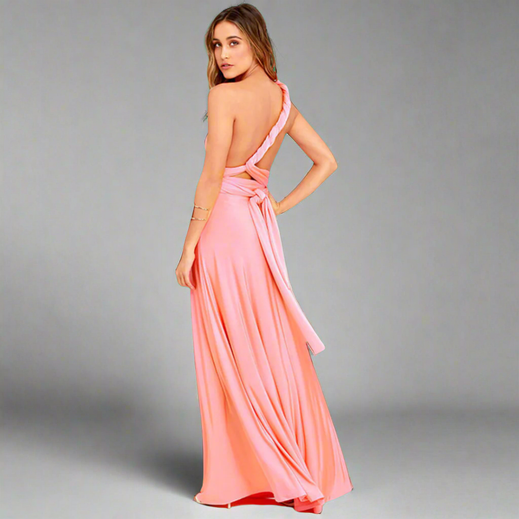 Φόρεμα μεταμορφωμένο από εκλεκτό ύφασμα