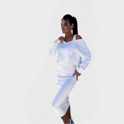 Καλοκαιρινό Σετ με Φούτερ και Φόρεμα για Άνεση και Στυλ