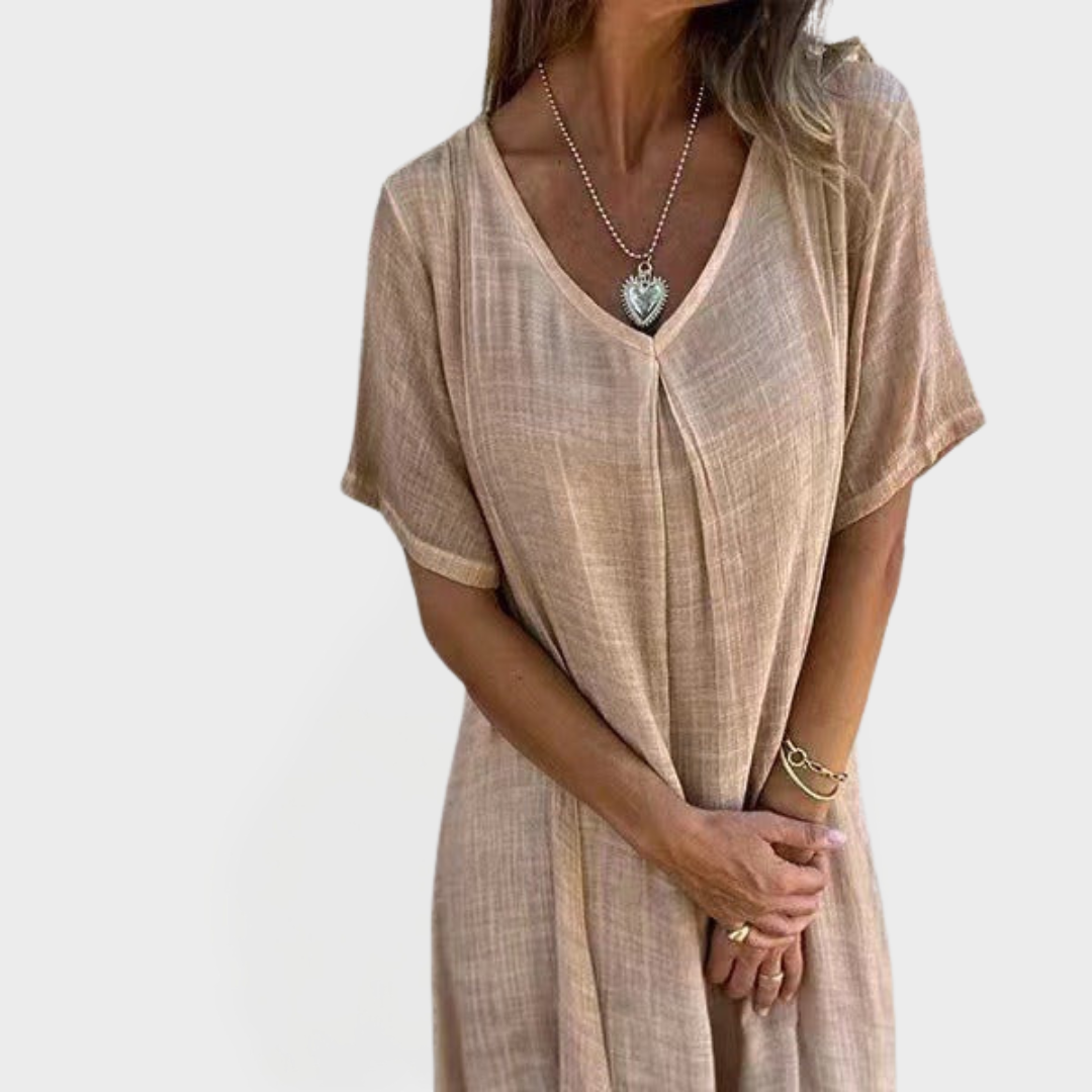 Φόρεμα με V-Λαϊμόκοψη