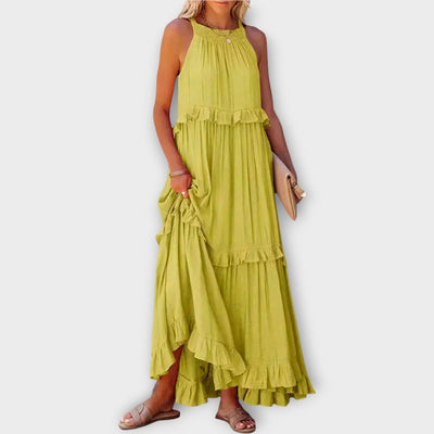 Φόρεμα με Λεπτές Τιράντες και Κομψή Γραμμή