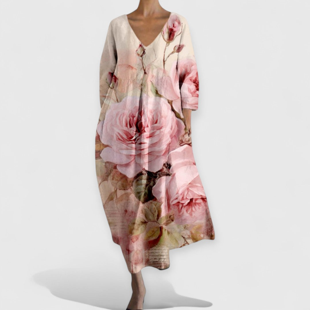 Πολυτελές Φόρεμα με V-Λαϊμό