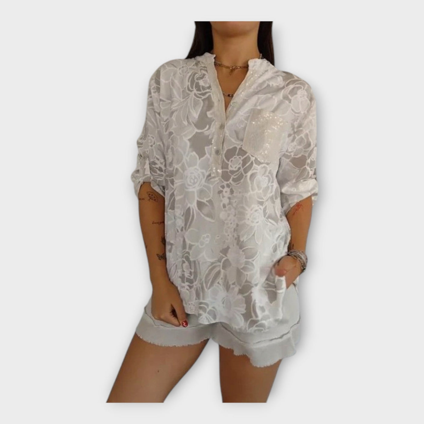 Κομψή Μπλούζα με Σχέδιο