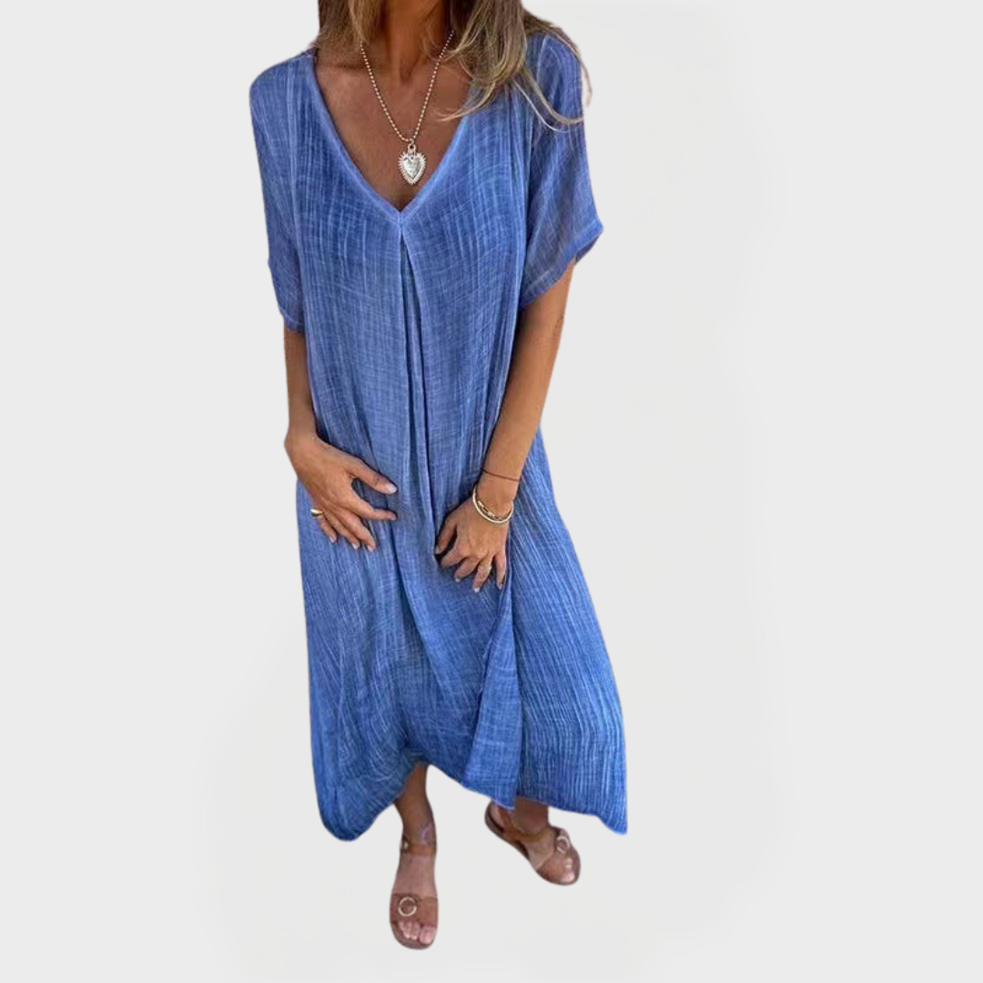 Φόρεμα με V-Λαϊμόκοψη