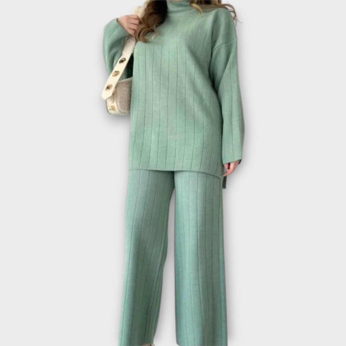 Πλεκτό Σετ με Χαλαρή Εφαρμογή