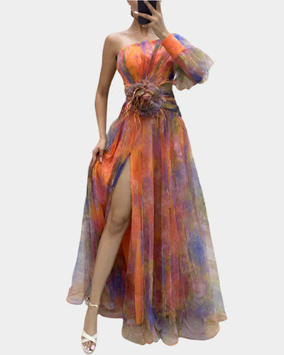 Ρομαντικό Φόρεμα με Άνοιγμα