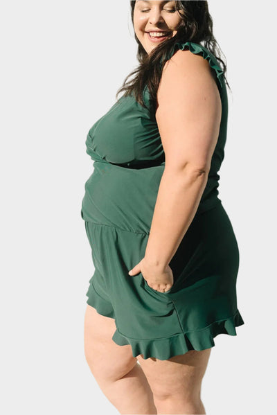 Μαγιό με Βολάν και Στήριξη Στήθους