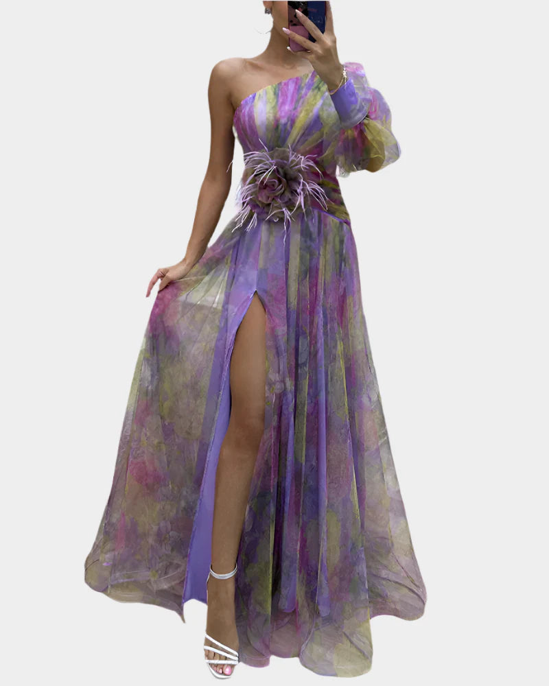 Ρομαντικό Φόρεμα με Άνοιγμα