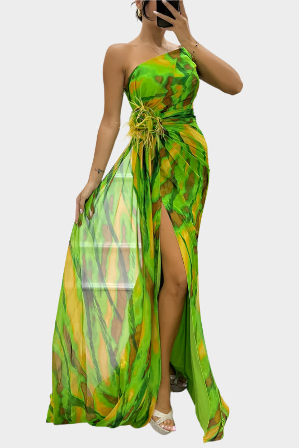 Χρωματιστό Αέρινο Φόρεμα