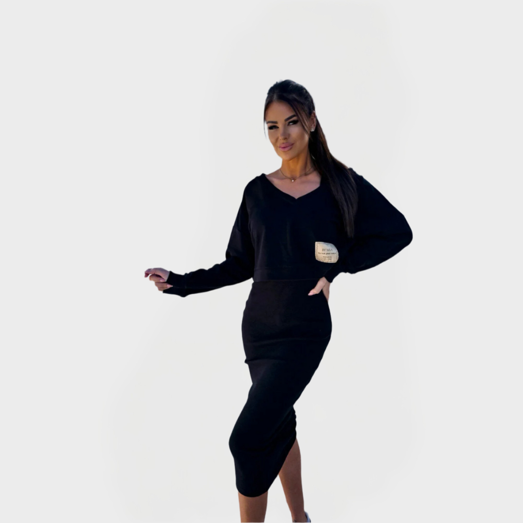 Καλοκαιρινό Σετ με Φούτερ και Φόρεμα για Άνεση και Στυλ