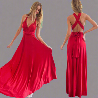 Φόρεμα μεταμορφωμένο από εκλεκτό ύφασμα