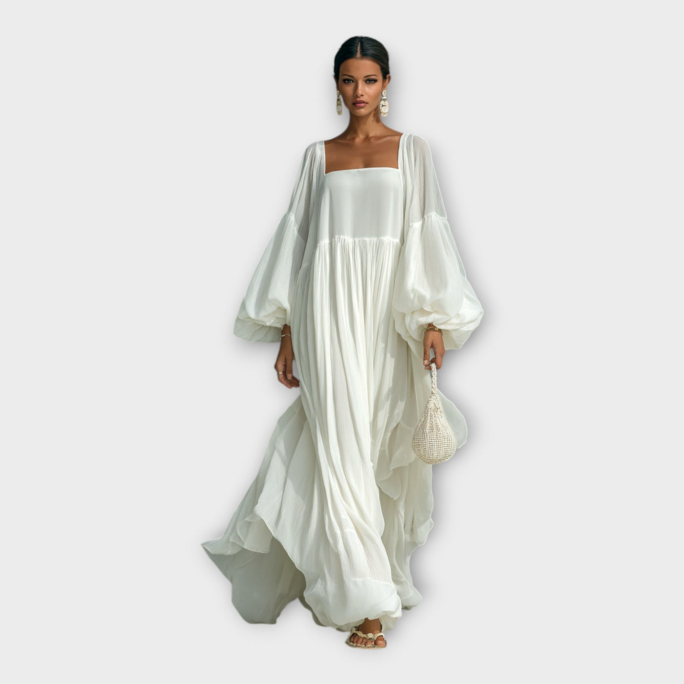 Αέρινο φόρεμα με εκλεπτυσμένη minimal αισθητική