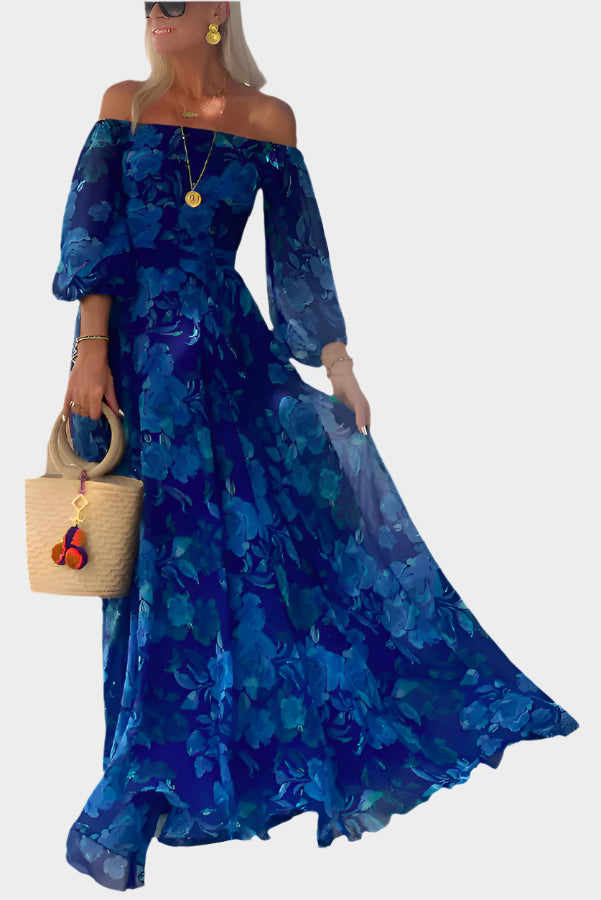 Αέρινο Φόρεμα Μακρύ χωρίς Ώμους