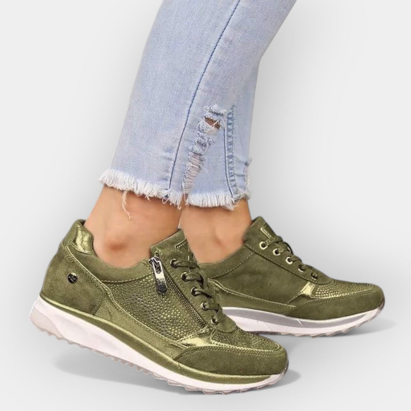 Ανατομικά Sneakers με Κλείσιμο Φερμουάρ