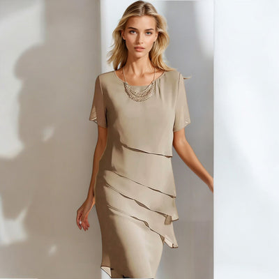 Κομψό Σιφόν Φόρεμα