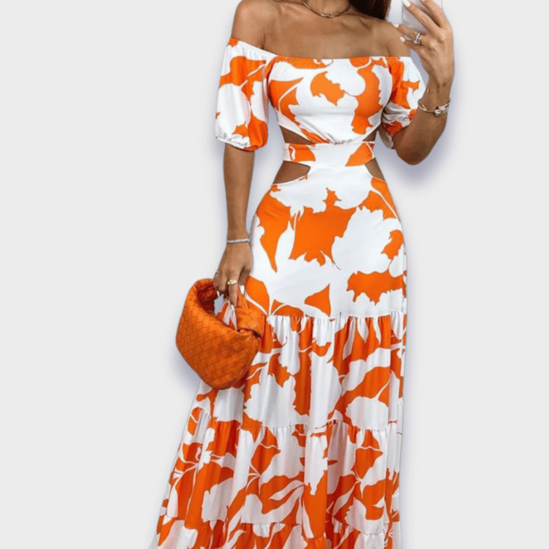 Σιλουέτα-τονιστικό φόρεμα από πολυτελές ύφασμα