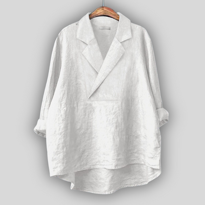 Λινή Μπλούζα “Τριανταφυλλένια Αύρα”