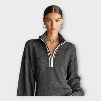 Πλεκτό φόρεμα με χαλαρή κομψότητα