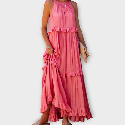 Φόρεμα με Λεπτές Τιράντες και Κομψή Γραμμή