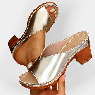 Ορθοπεδικά Σανδάλια με Χοντρό Τακούνι 