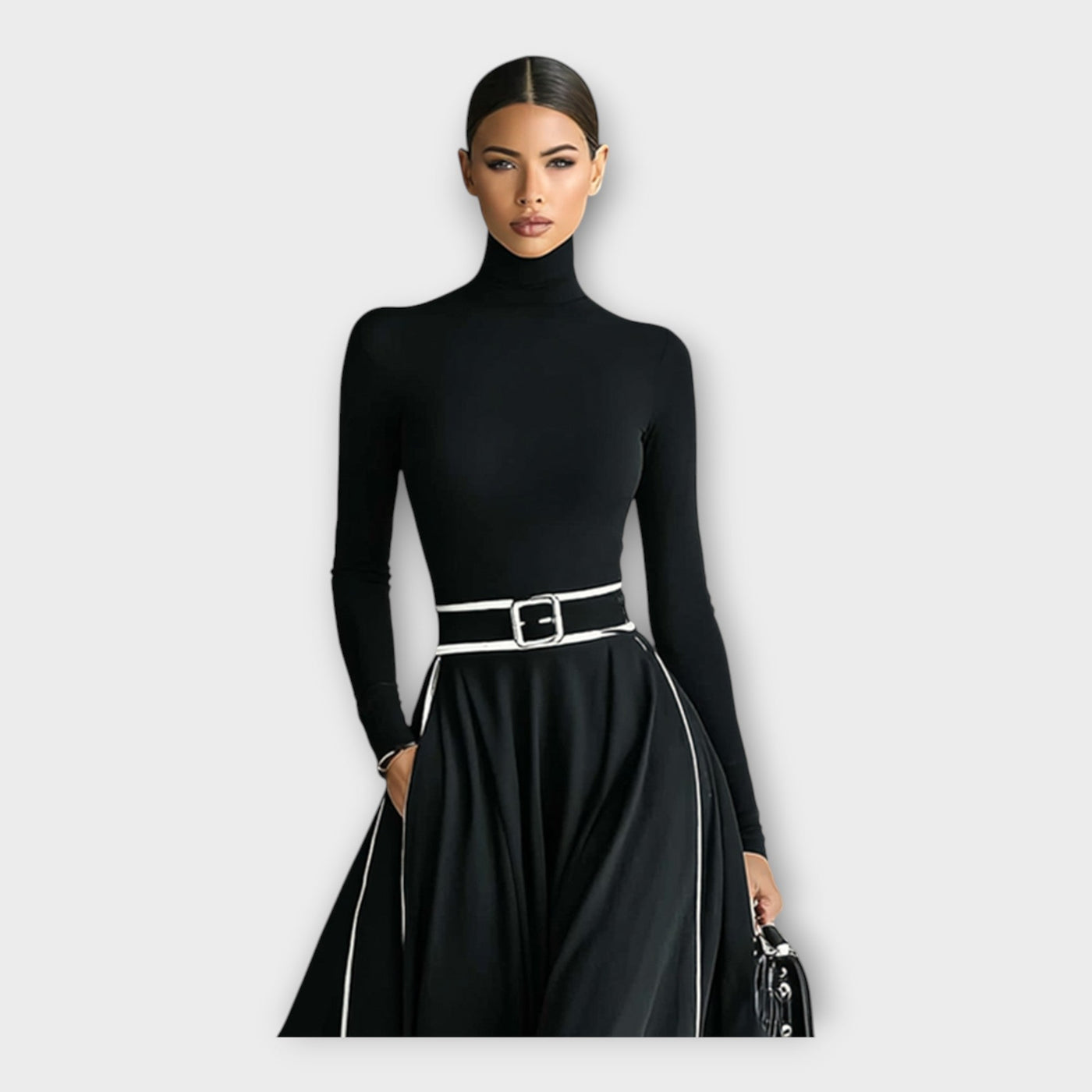 Μακρύ φόρεμα με minimal φινέτσα